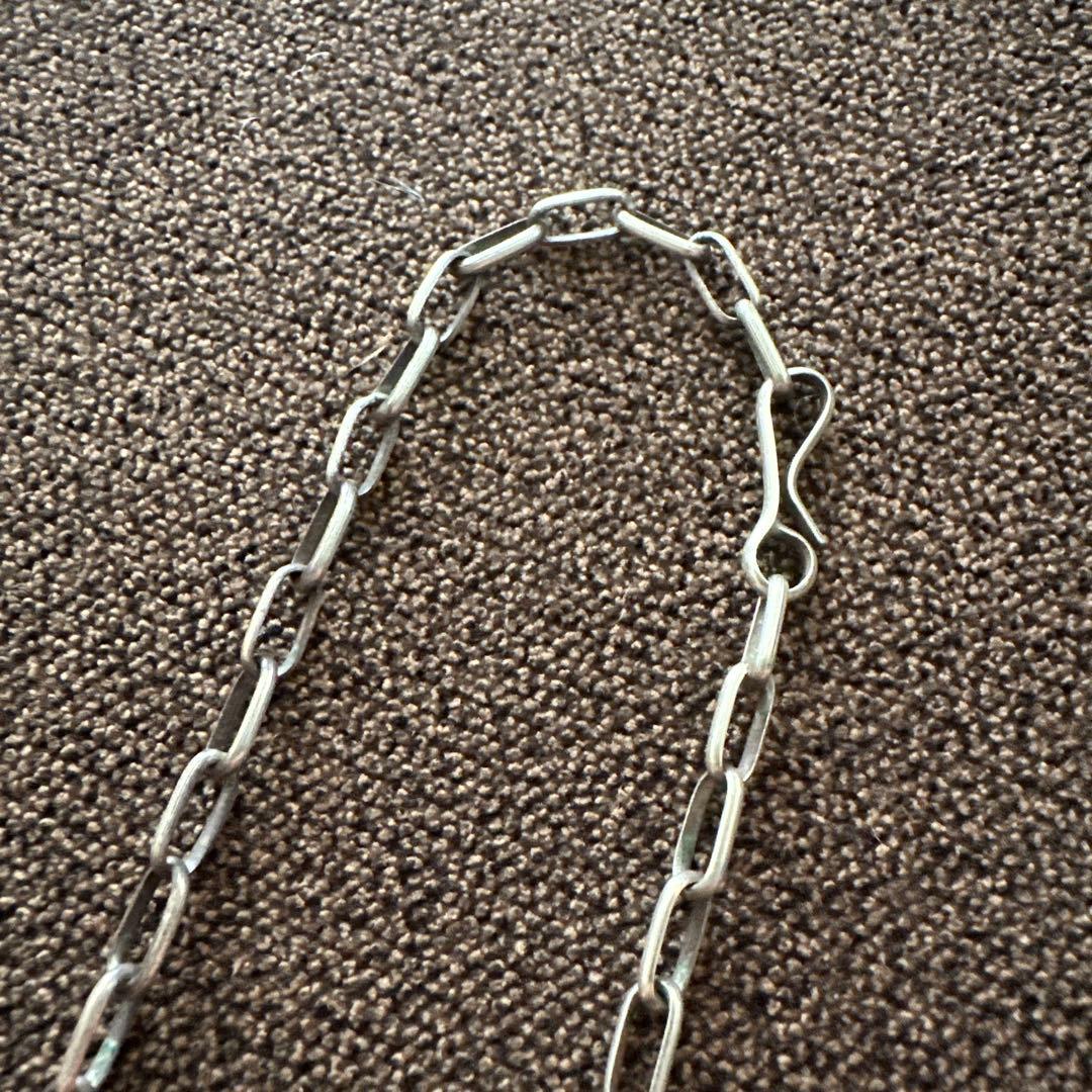 ナバホチェーン　60cm 燻し　シルバー925