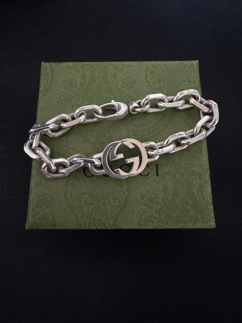 GUCCI インターロッキングブレスレット シルバー グッチ