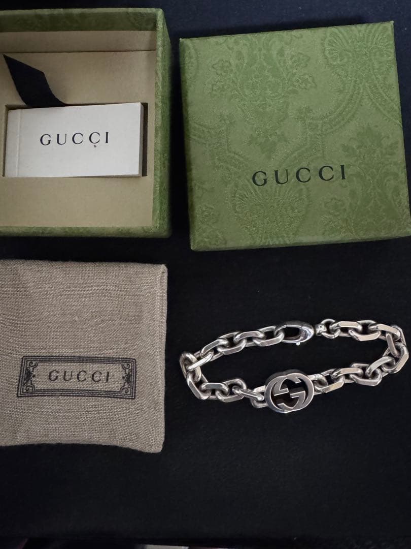 GUCCI インターロッキングブレスレット シルバー グッチ