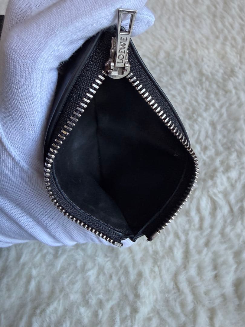 LOEWE バーティカル ウォレット スモール ブラック 黒