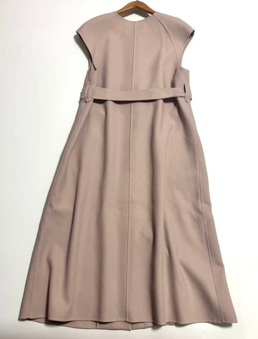 美品　ADORE ツイルダブルクロスワンピース　ジレ　コート　ベスト 38ピンク