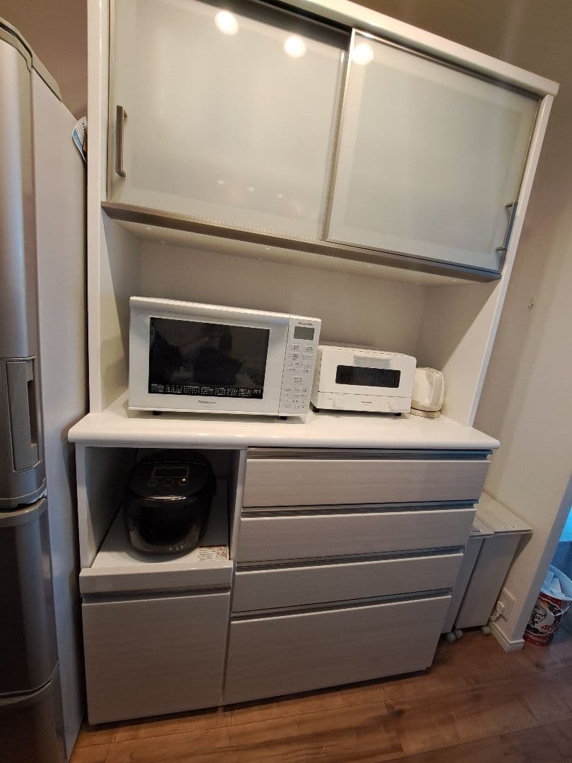 ホワイト 食器棚・キッチンカウンター ニトリ