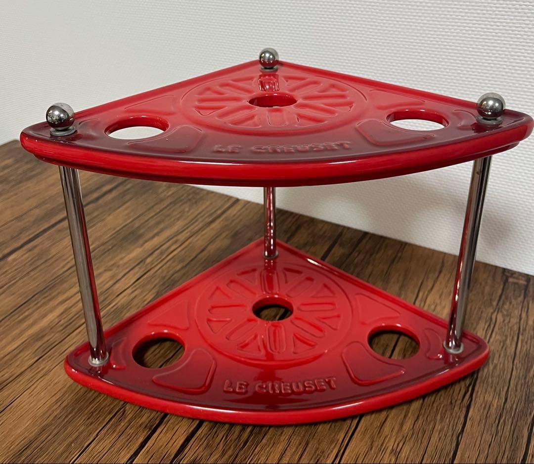 廃盤　LE CREUSET ラムカンスタンド　レッド