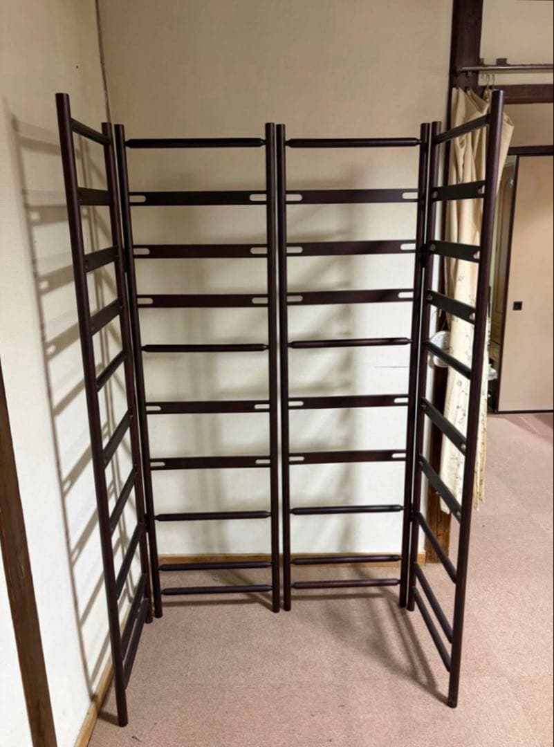 衣桁 着物掛け 洋服掛け ハンガーラック 木製 折り畳み レトロ レトロ 2個