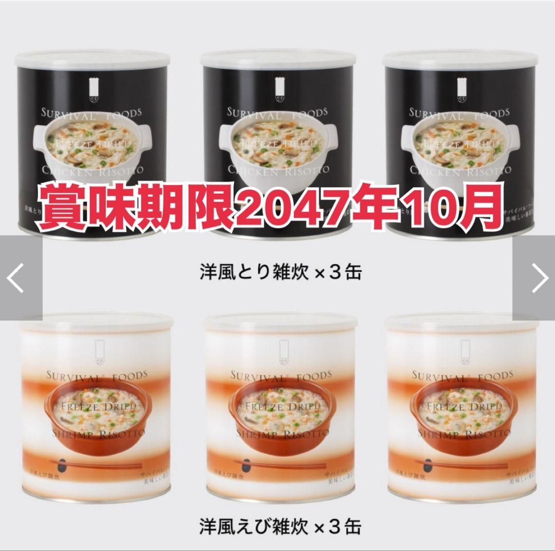 b*i様 サバイバルフーズ 洋風雑炊セット 6缶　小缶