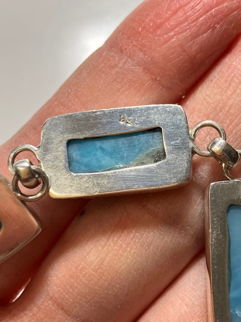 レア　ゴージャス　美麗　ラリマー　ブレスレット　ドミニカ共和国