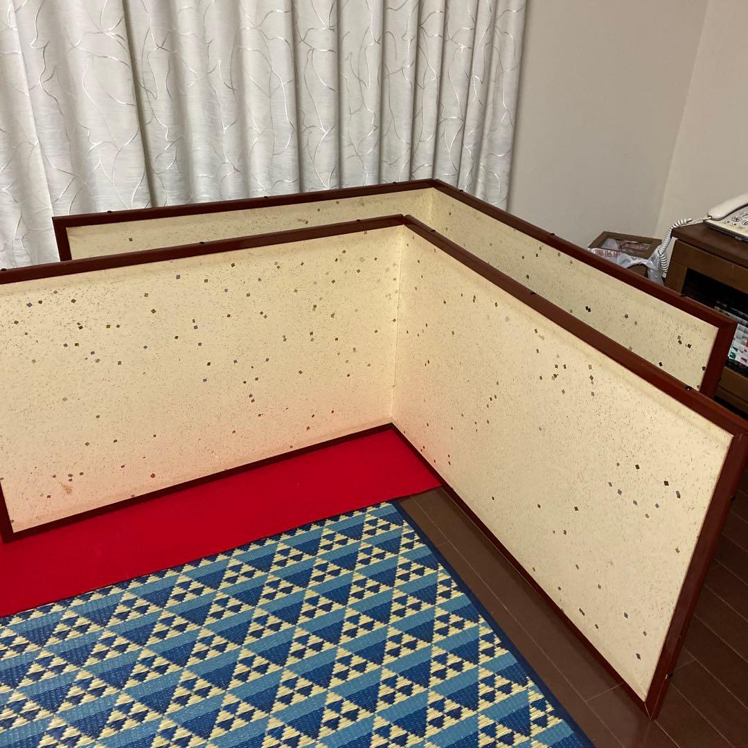 風炉先 屏風 二つ折二組