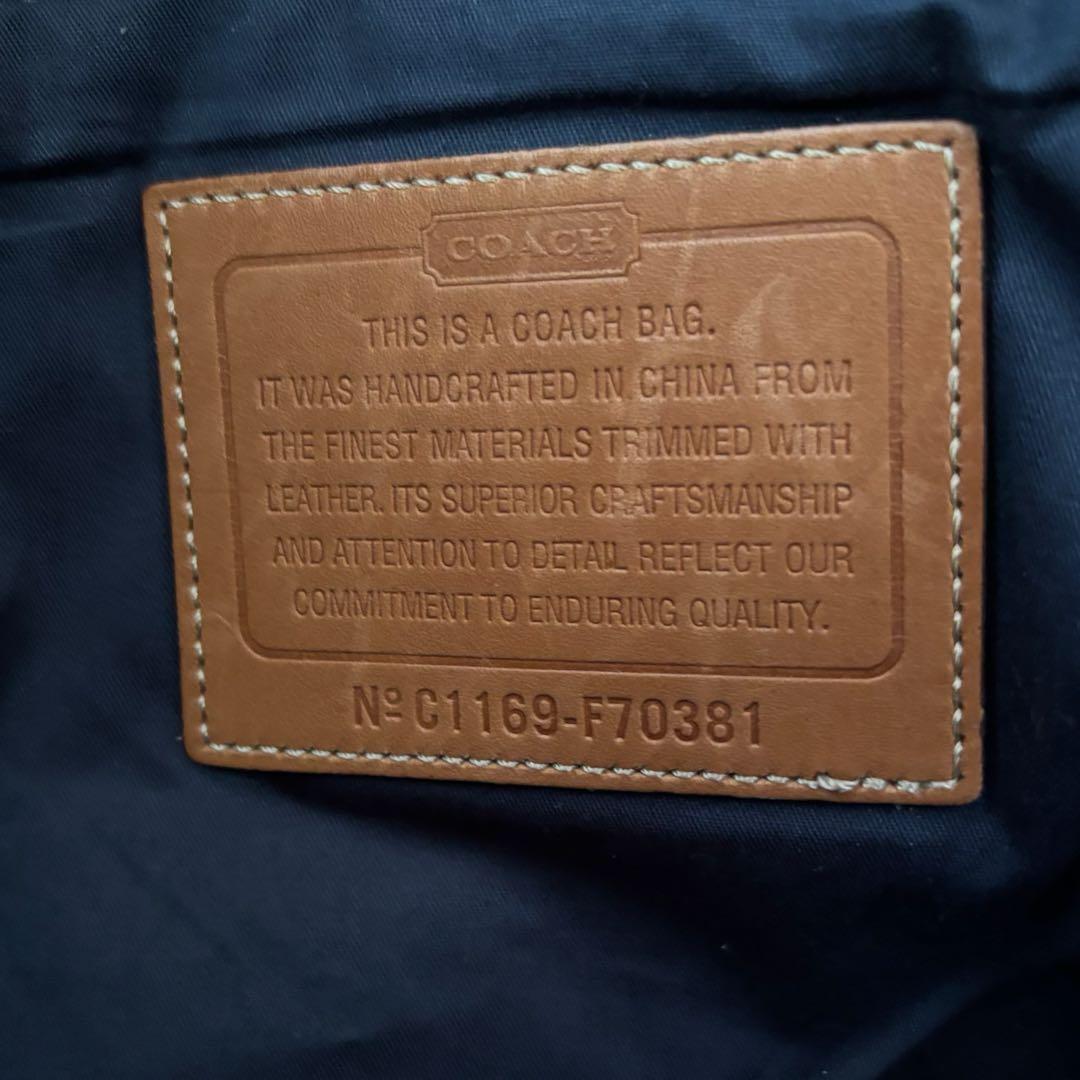 COACH✨70381 デニム　メッセンジャーメンズバッグ　フラップ　インディゴ