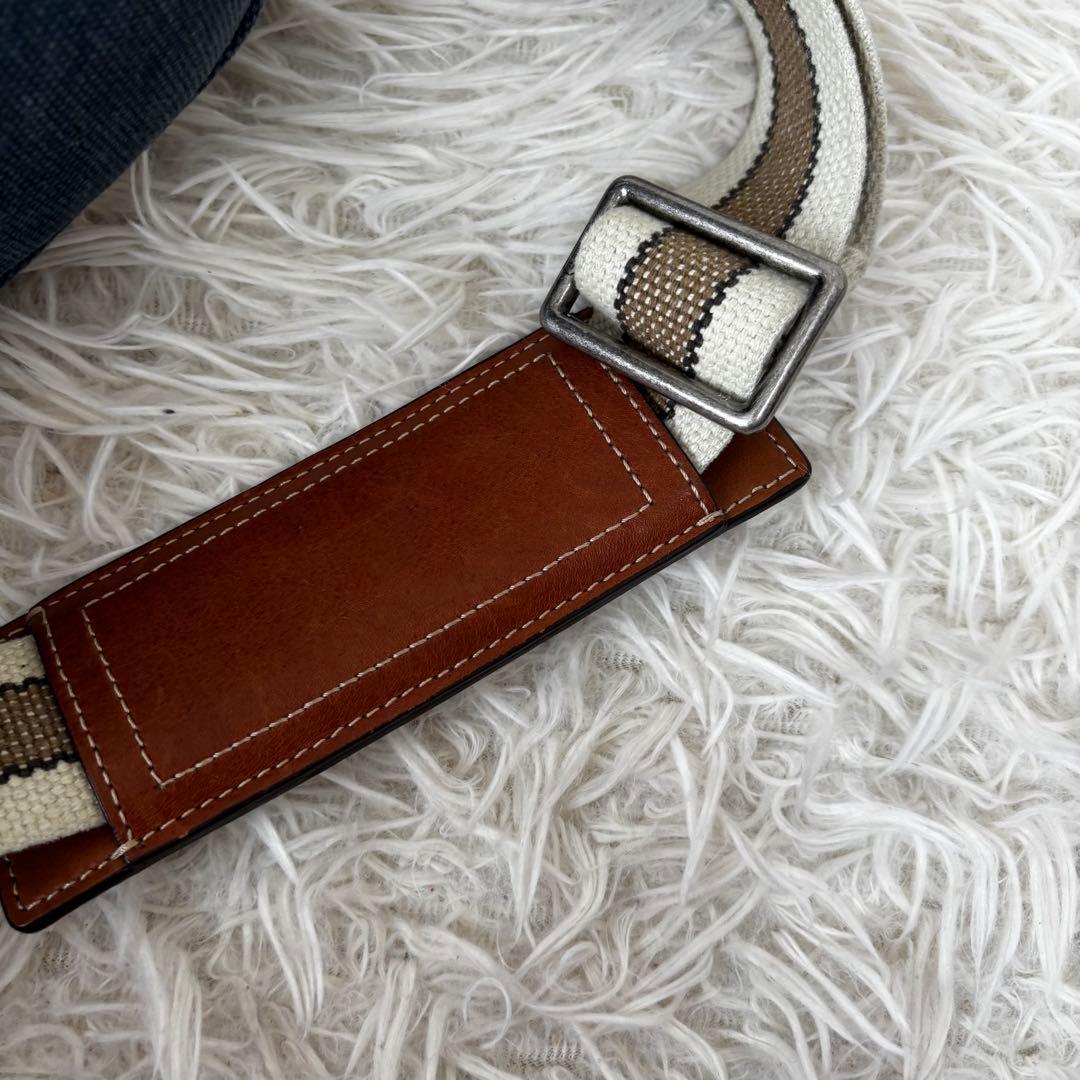 COACH✨70381 デニム　メッセンジャーメンズバッグ　フラップ　インディゴ