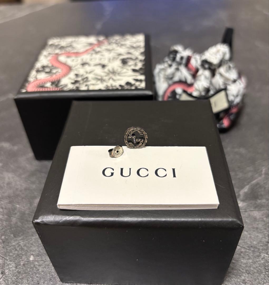 【kapon】GUCCI インターロッキングG ピアス アラベスク（片耳）