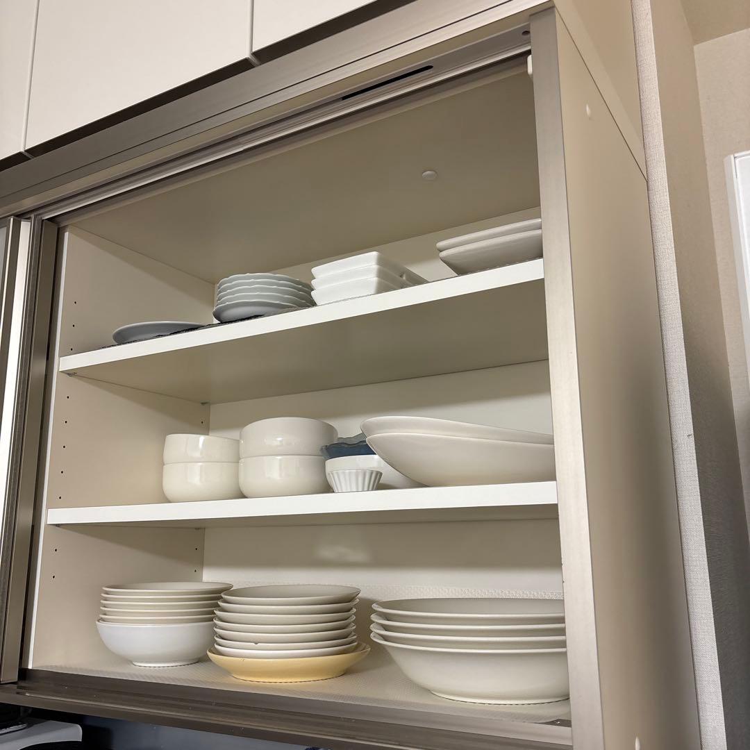 ホワイト スチール製 オープンシェルフ 中型