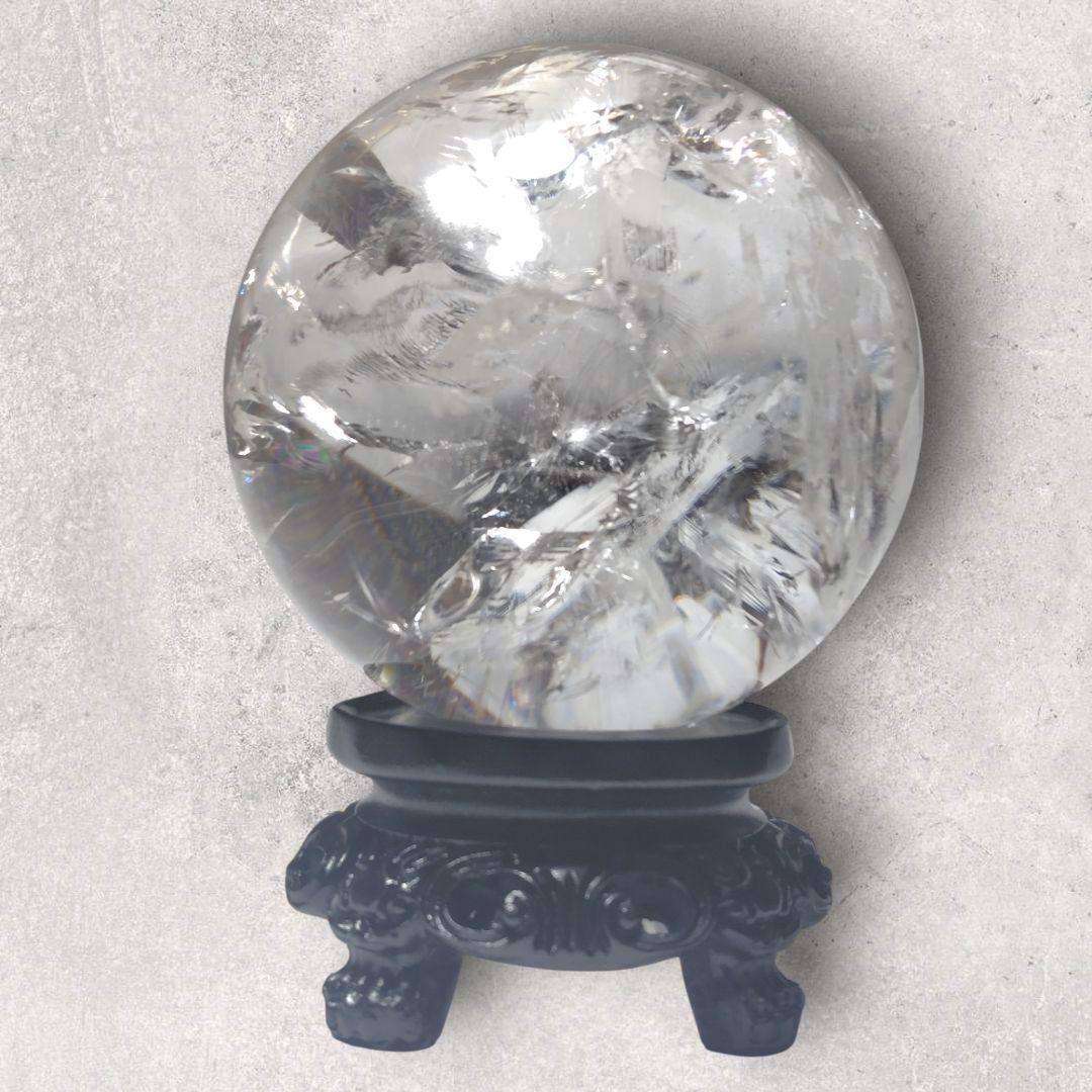 水晶玉 直径8.5cm クリアクォーツ 天然石 置物 浄化