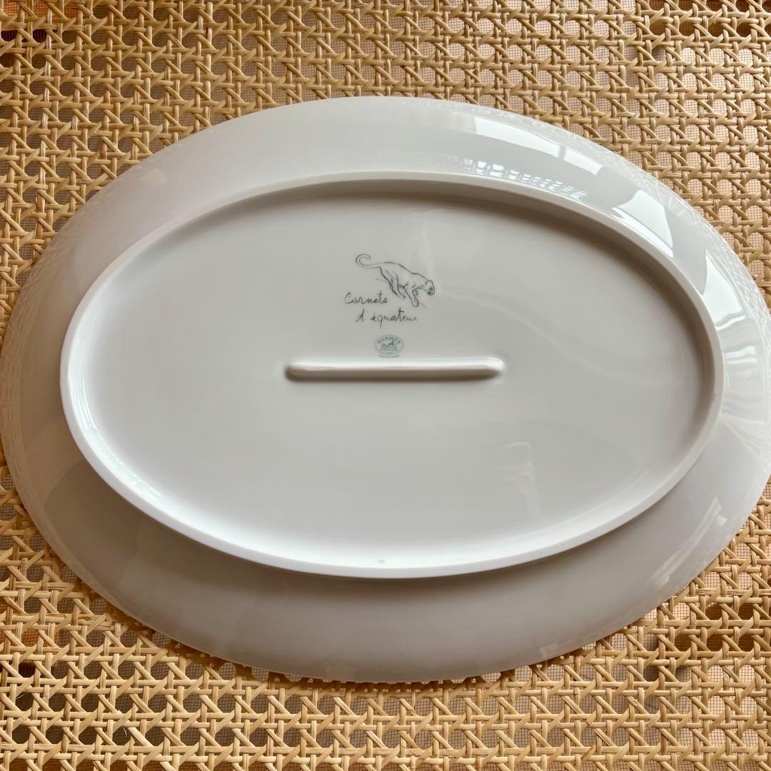 (専用)エルメス　赤道直下のスケッチ　オーバルプレート