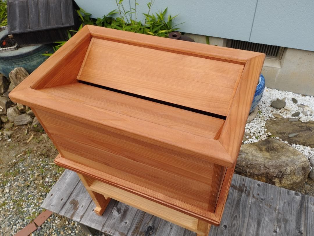 柿渋塗賽銭箱（Sサイズ）