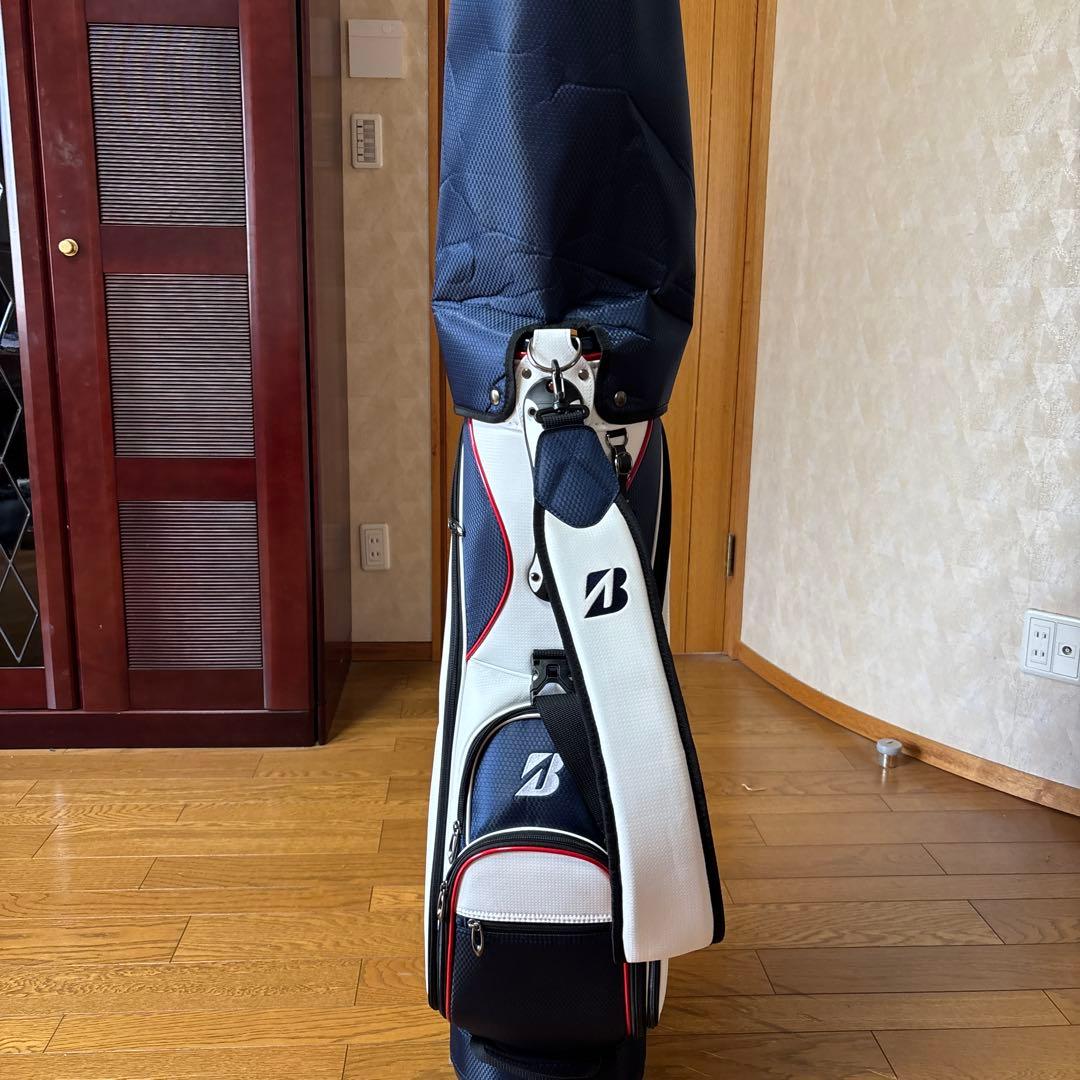 BRIDGESTONE GOLF キャディバッグ ホワイト/紺色