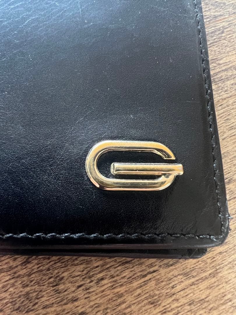 GUCCI二つ折り財布　薄型ミニコンパクトウォレット　メンズ　イタリア製