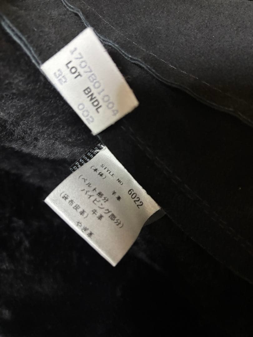 SCHOTT B-3 ムートンジャケット　レザージャケット　ブラック　32