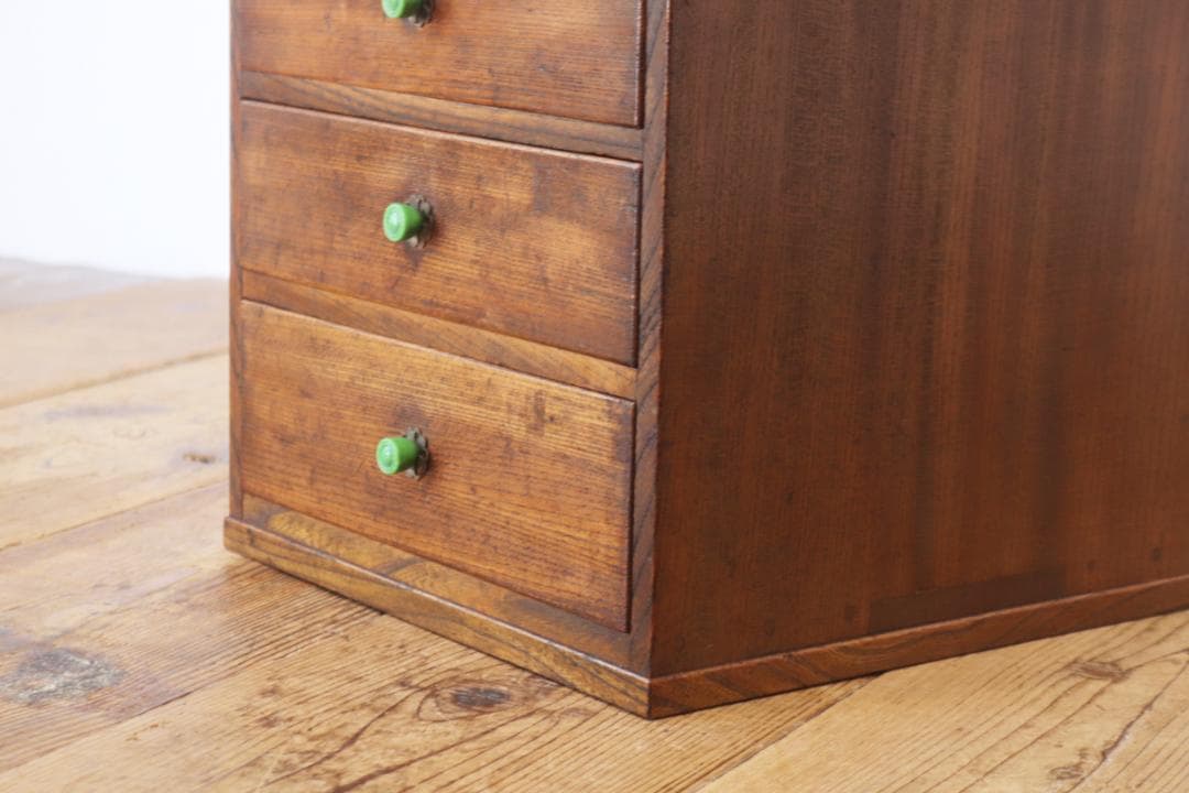 レトロ 卓上 小引き出し 抽斗 6杯 収納 小物入れ レターケース A4 木製