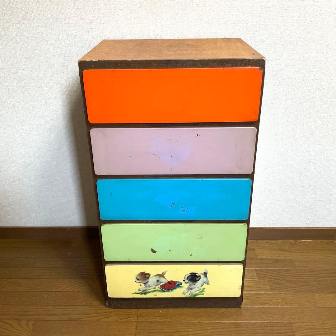 レトロ　ヴィンテージ　昭和　ベビータンス　子供用箪笥