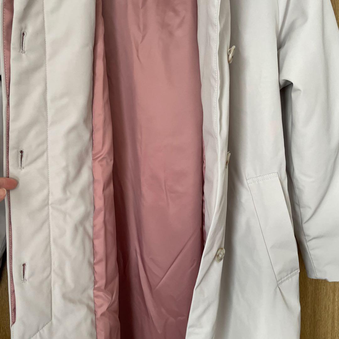 【未使用品】LOUNIEフード付きホワイトロングコート