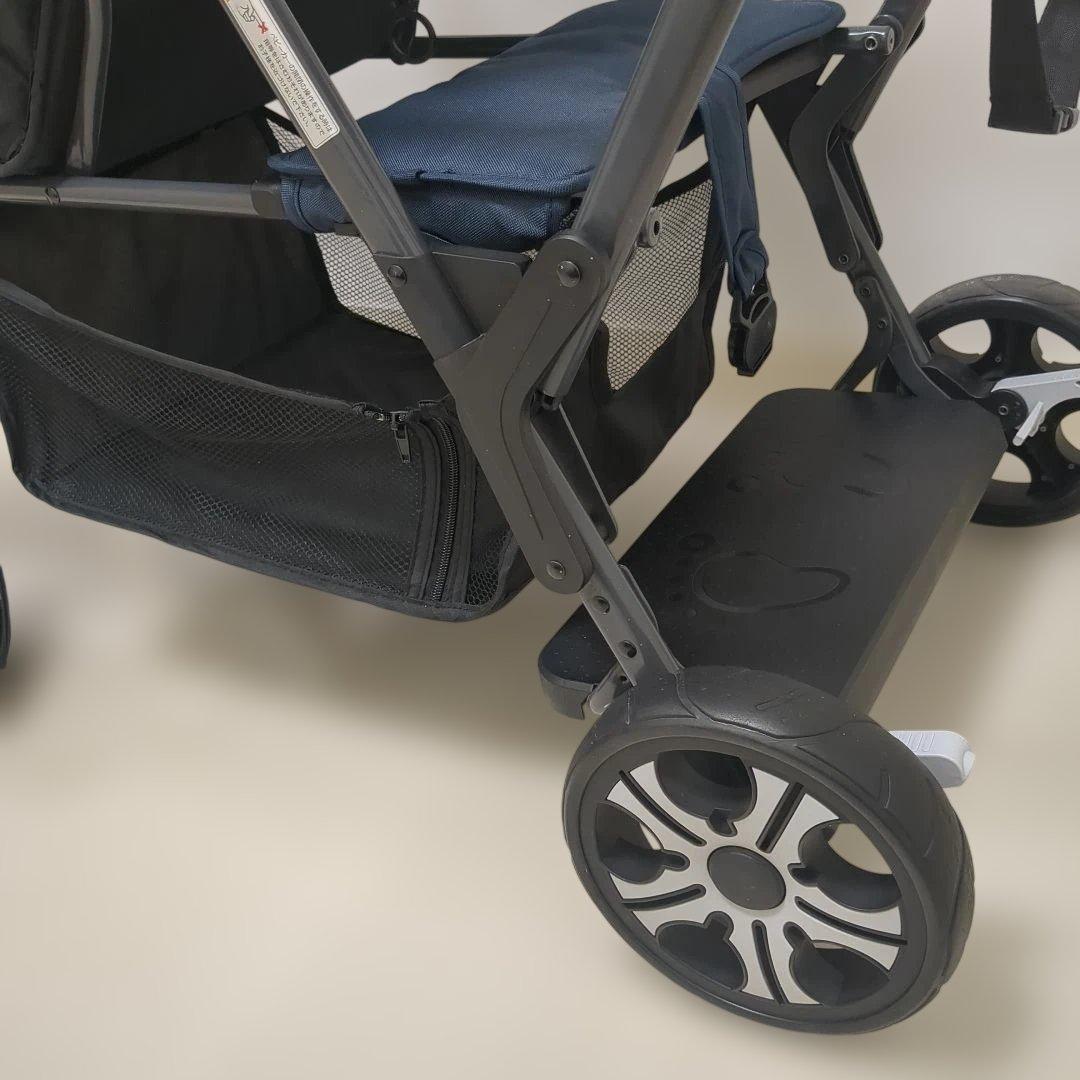 KATOJI　カトージ　2人乗りベビーカー　2人でゴー　ネイビー