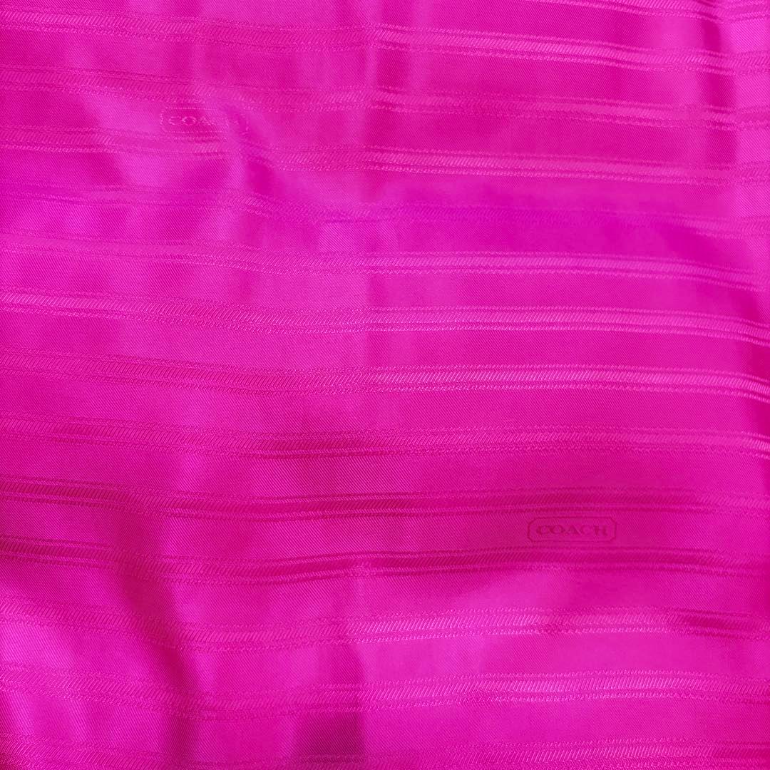 COACH シープレザー切替ボアダウンジャケット ピンク S