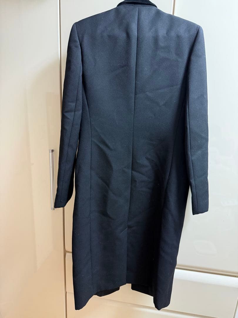 GUCCI 黒のチェスターコート ロングスタイル