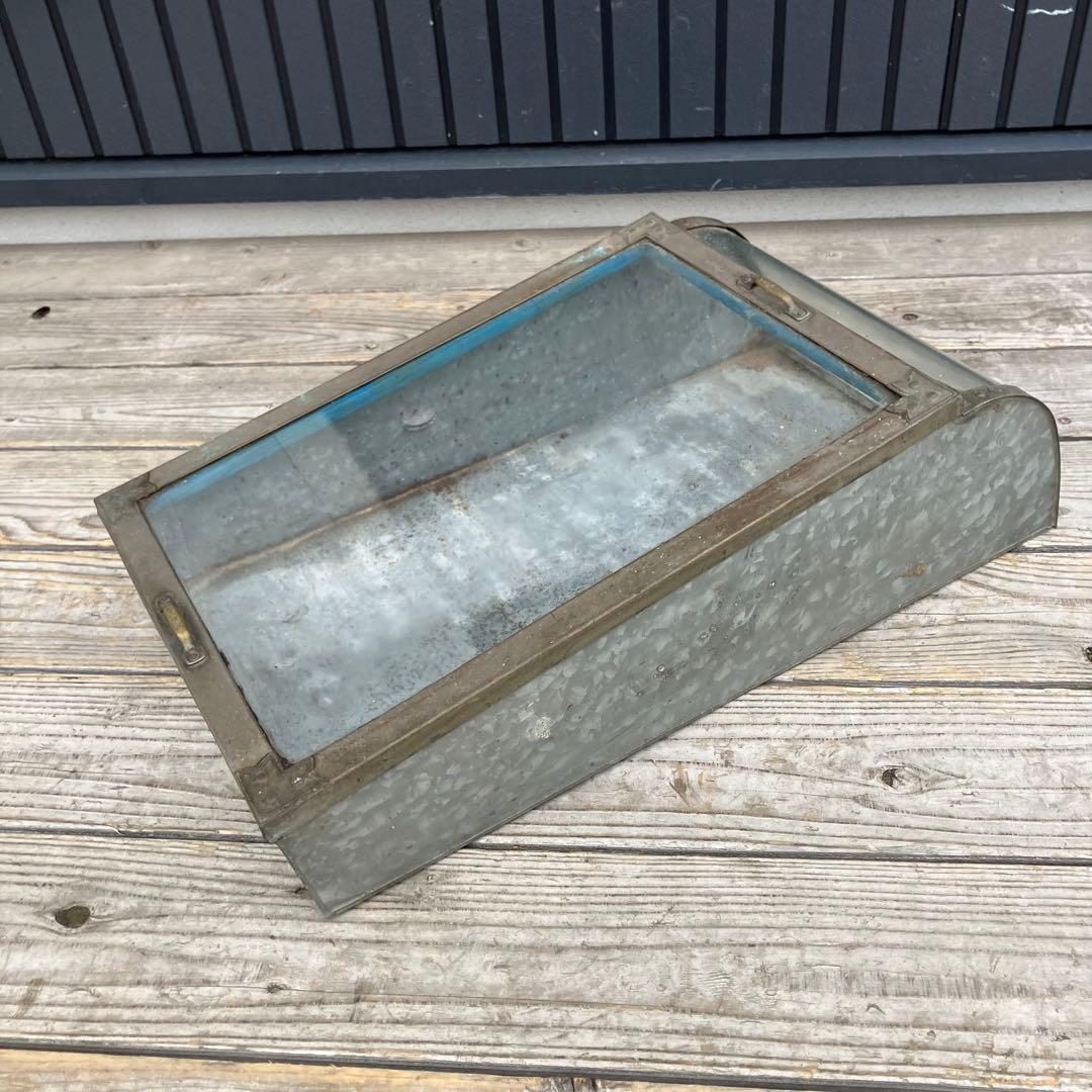 昭和レトロ 駄菓子屋 ブリキガラスショーケース ディスプレイラック 飾り棚