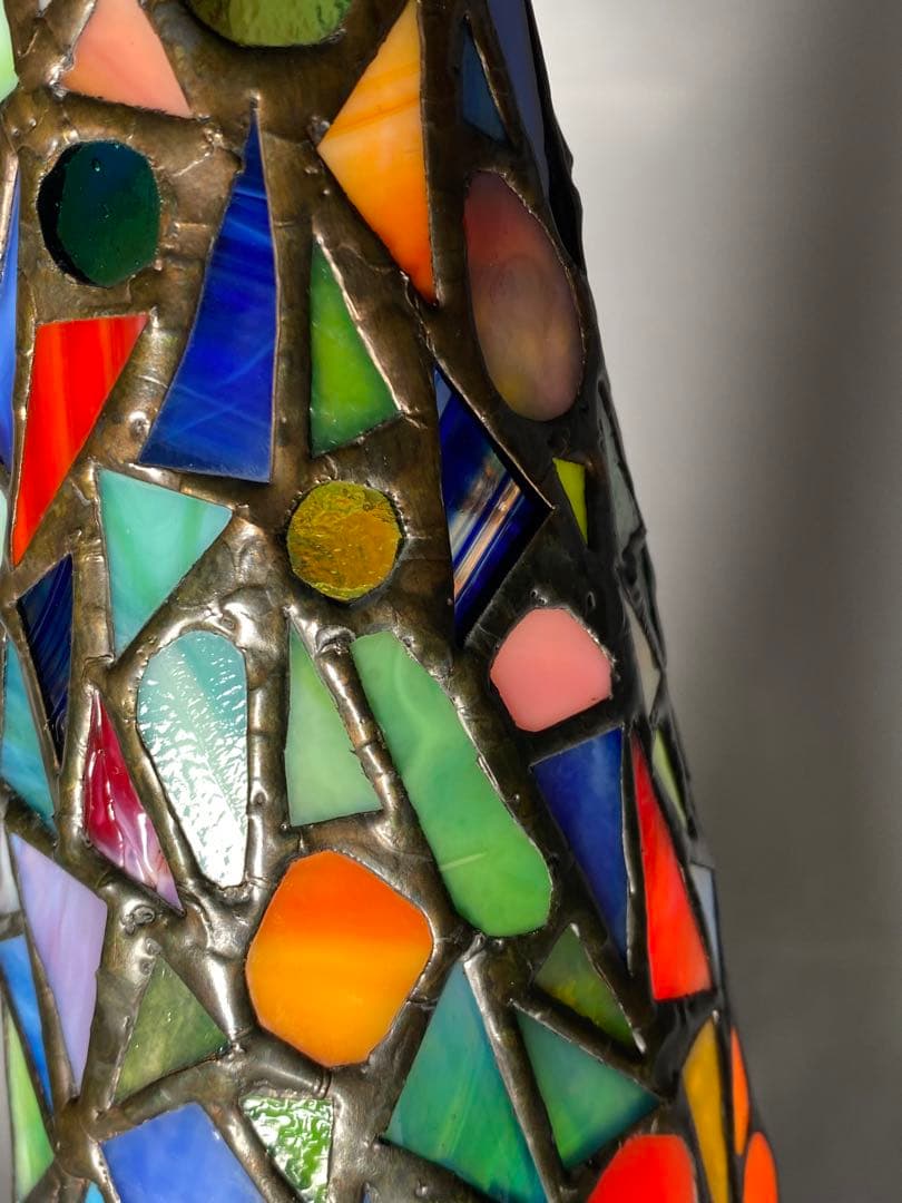 1415❣️ ステンドグラス　ライト　風車の塔　オブジェ