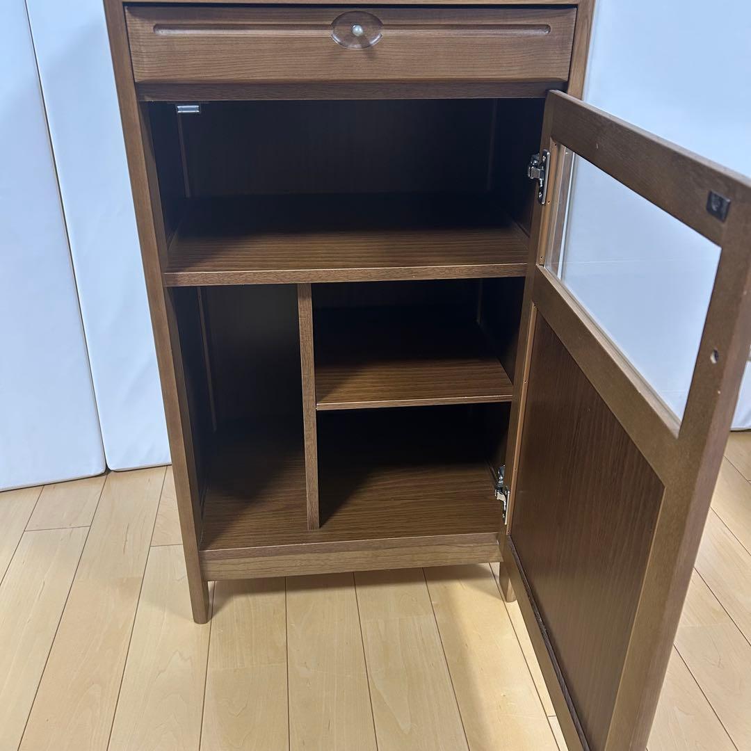 カリモク家具 電話台 FAX台 キャビネットコンセント付き karimoku