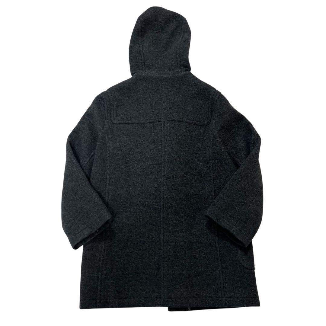 バーバリーロンドン ダッフルコート M相当160A チャコールグレー チェック