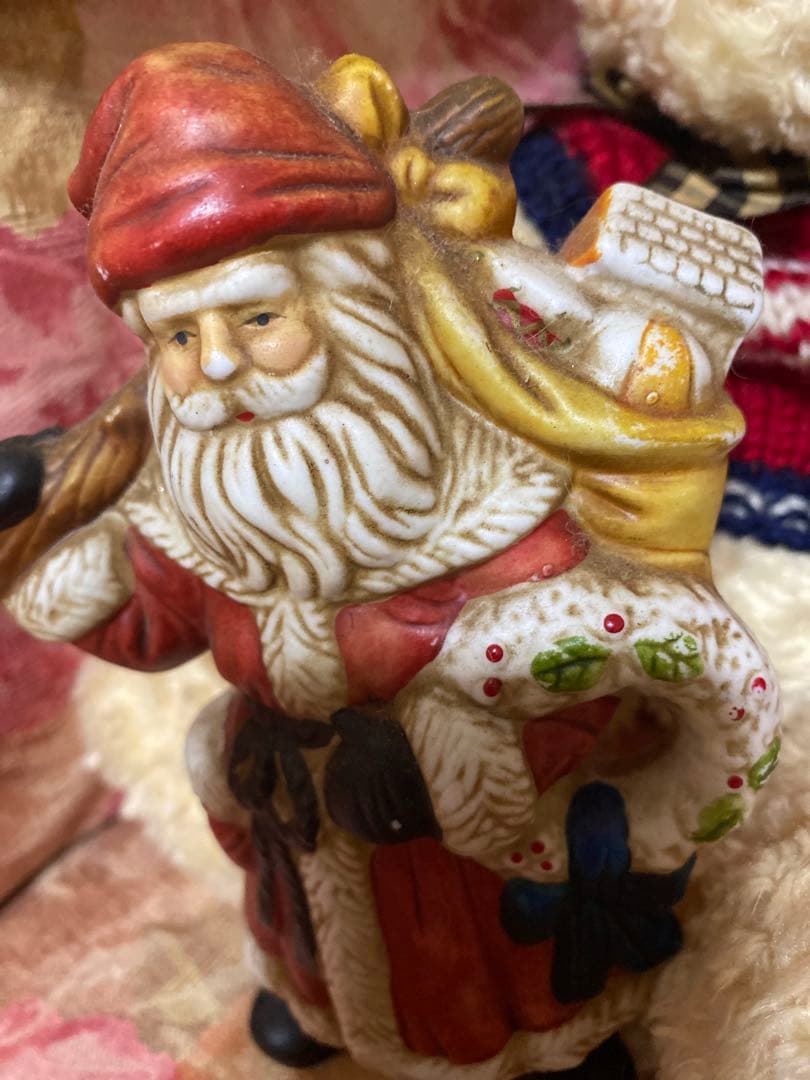 サンタクロース ヴィンテージビスク°・*:.。.☆♥️♥️♥️♥️ 陶器製