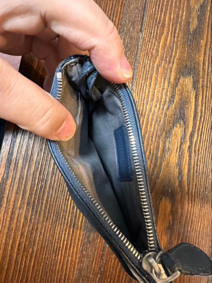 ボッテガ　ケース　キーケース　紺　ネイビー