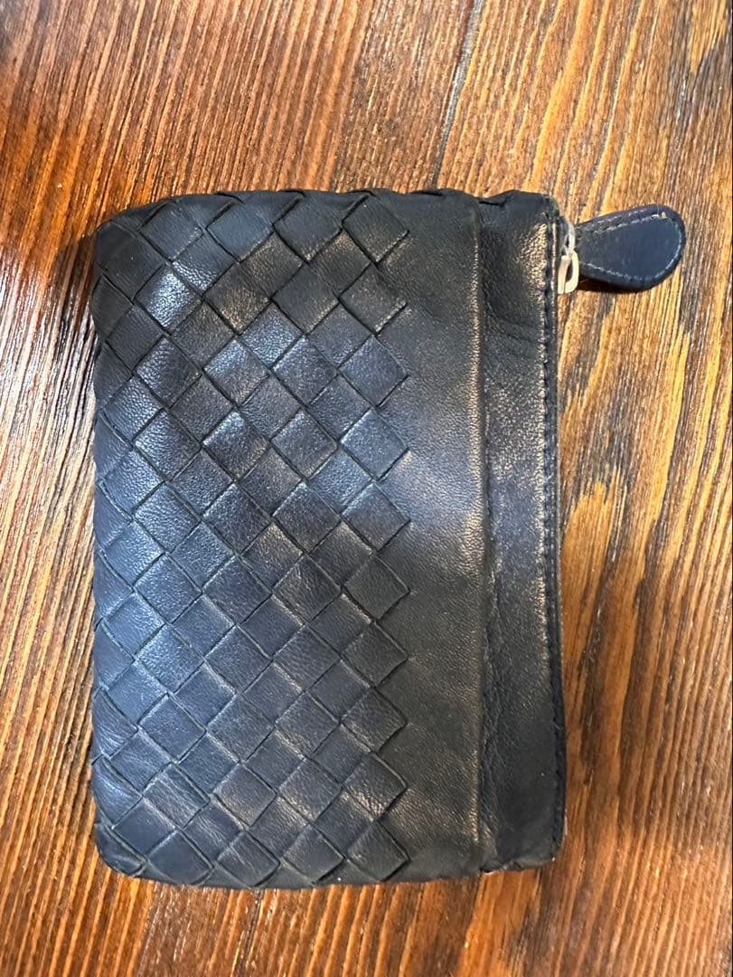 ボッテガ　ケース　キーケース　紺　ネイビー