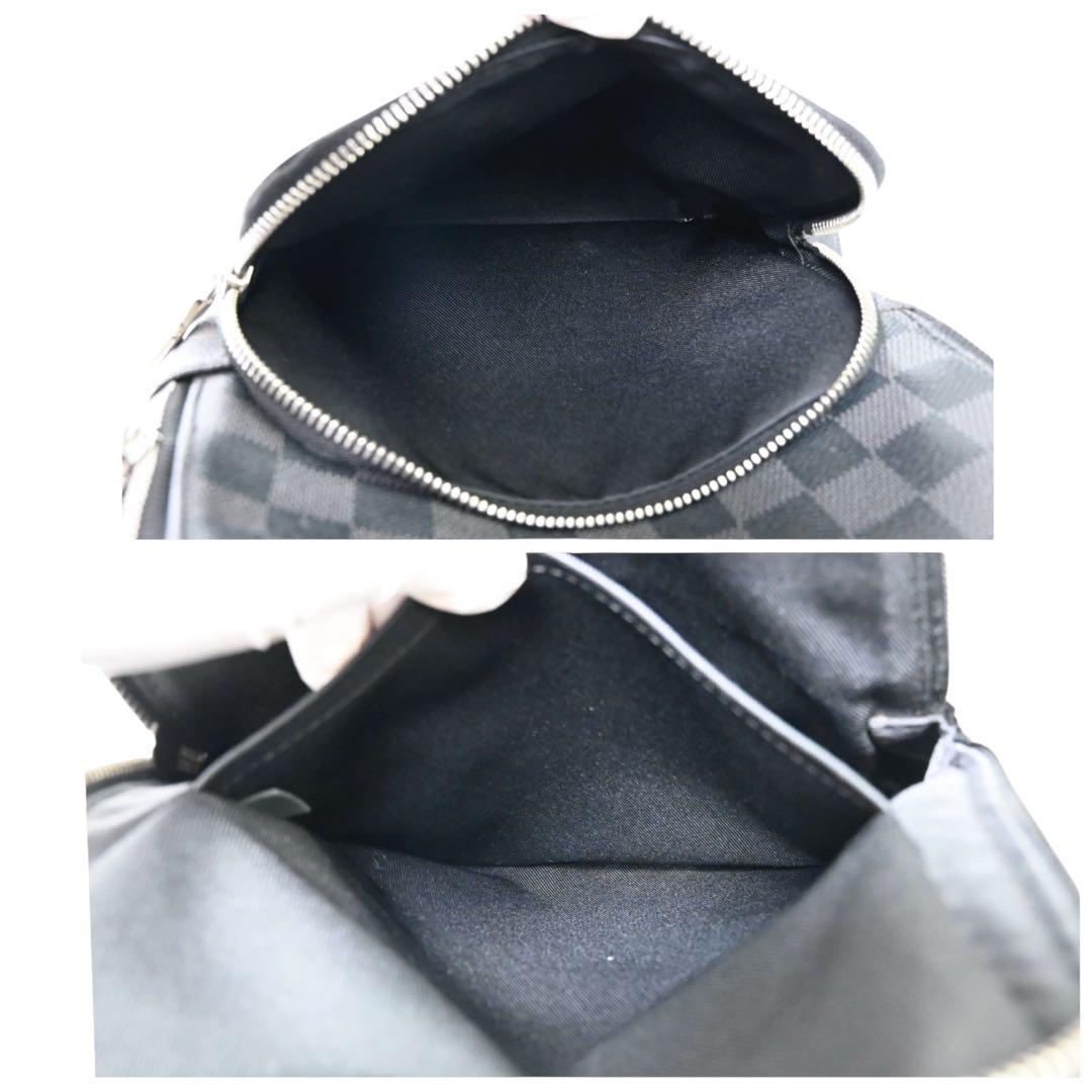 【美品】ルイヴィトン　ダミエ ブラック ボディバッグ　スリングバッグ　黒