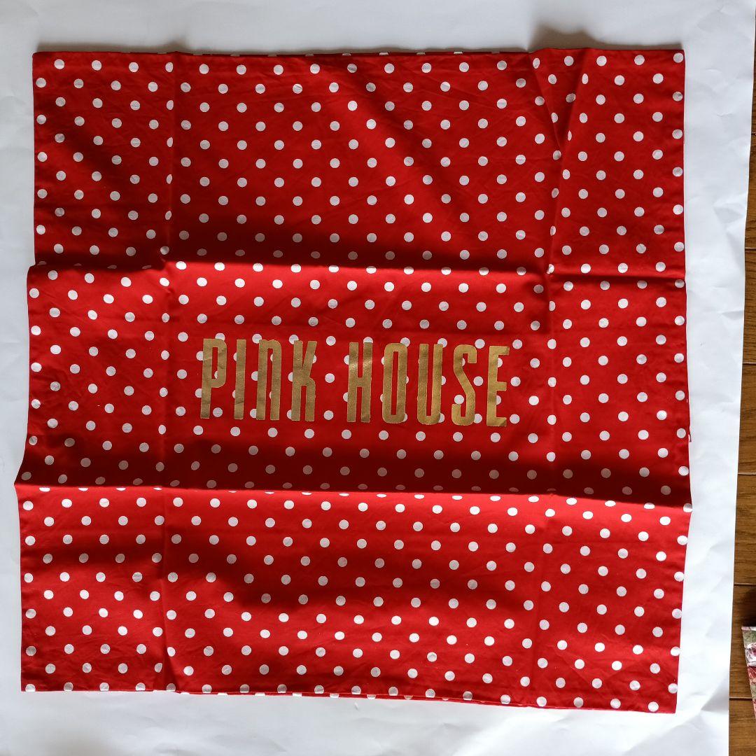 PINK HOUSE クッションカバー♡新品♡赤ドット柄