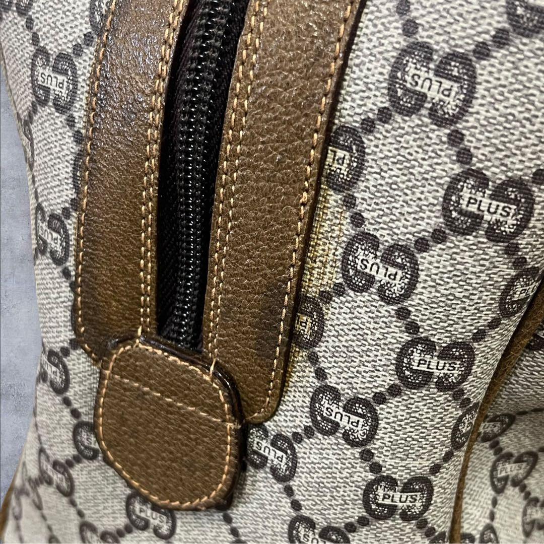 オールドグッチ ミニボストンバッグ GGスプリーム シェリーライン GUCCI