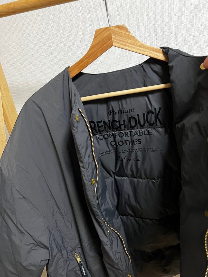 ピュアルセシン　フレンチダックダウンサイドジップジャケット