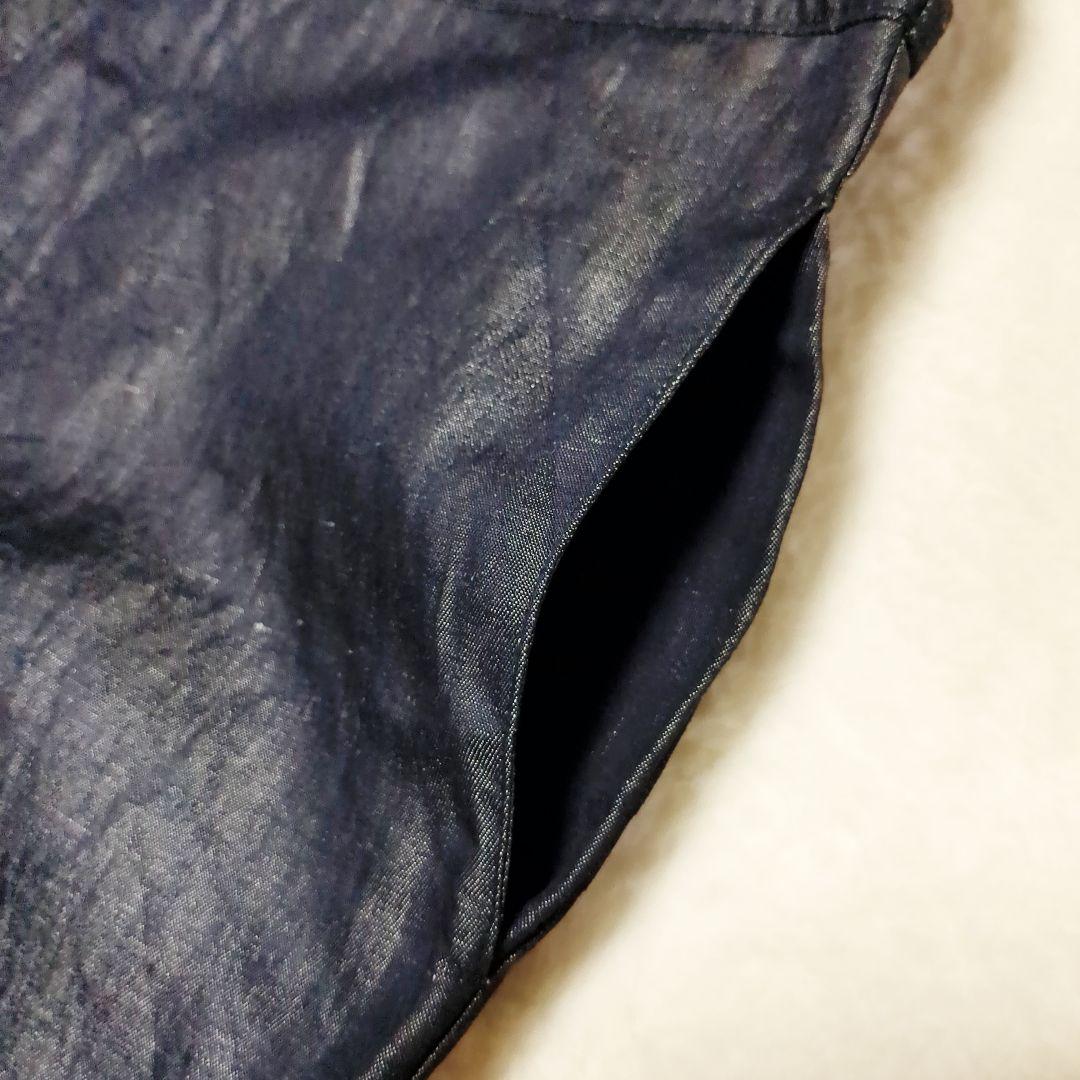 （ｇ）グラム　コットンリネン　ライトデニムサロペット　インディゴ