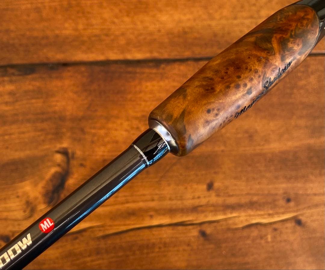 スピニングロッド　S702ML バスロッド　バス釣り　トラウト　ウッドグリップ