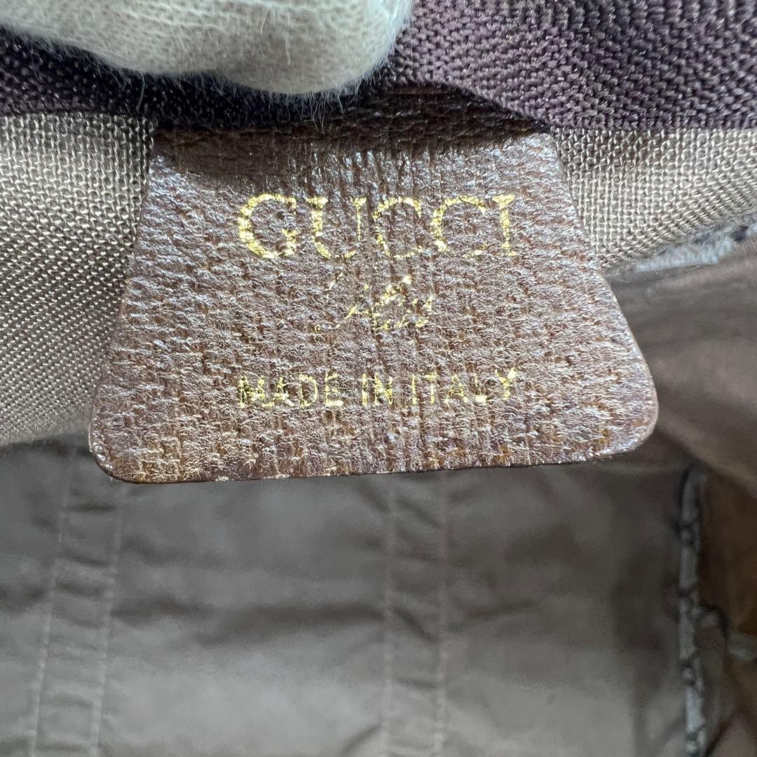 【極美品】グッチ ボストンバッグ シェリーライン GG プラス PVC