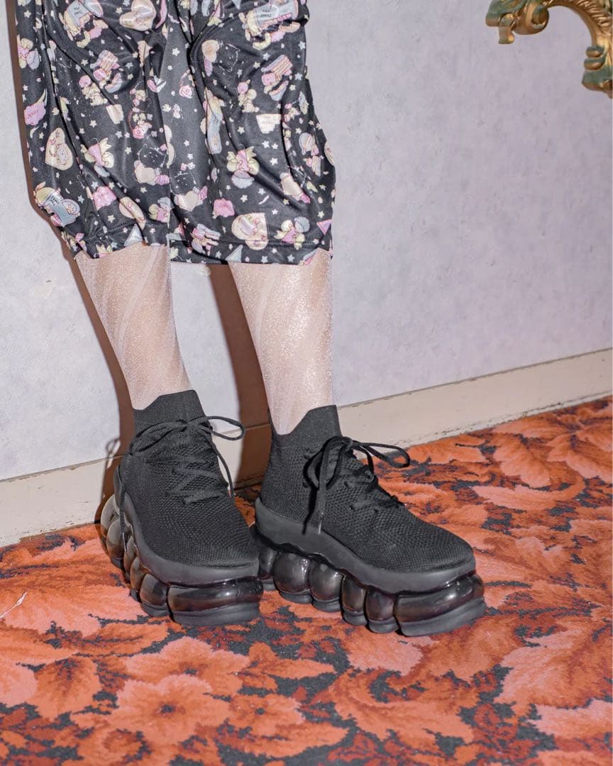 靴 New \"Jewelry\" High Shoes Black