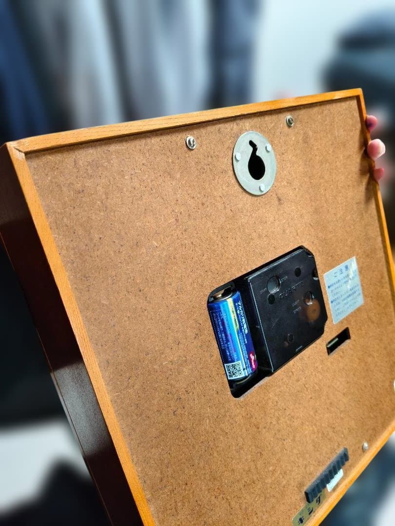 昭和レトロ セイコー クオーツ QB501B スクエア型 壁掛け時計 掛時計