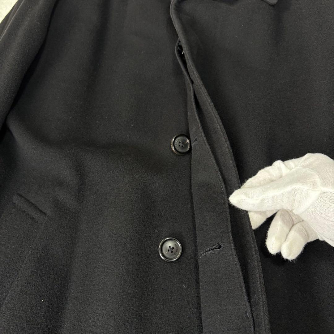 BURBERRY バーバリー 極上 カシミヤ100% バルマカーン コート 黒