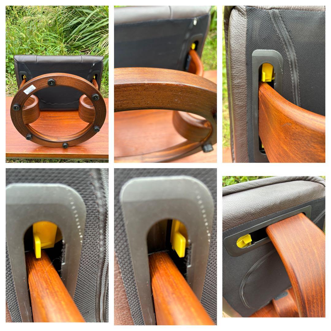 エコーネス　レザーオットマン　本革　ダークブラウン 北欧　ノルウェー