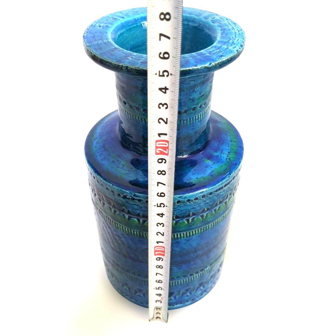 【美品】FLAVIA ITALY ビトッシ 花瓶 フラワーベース リミニブルー