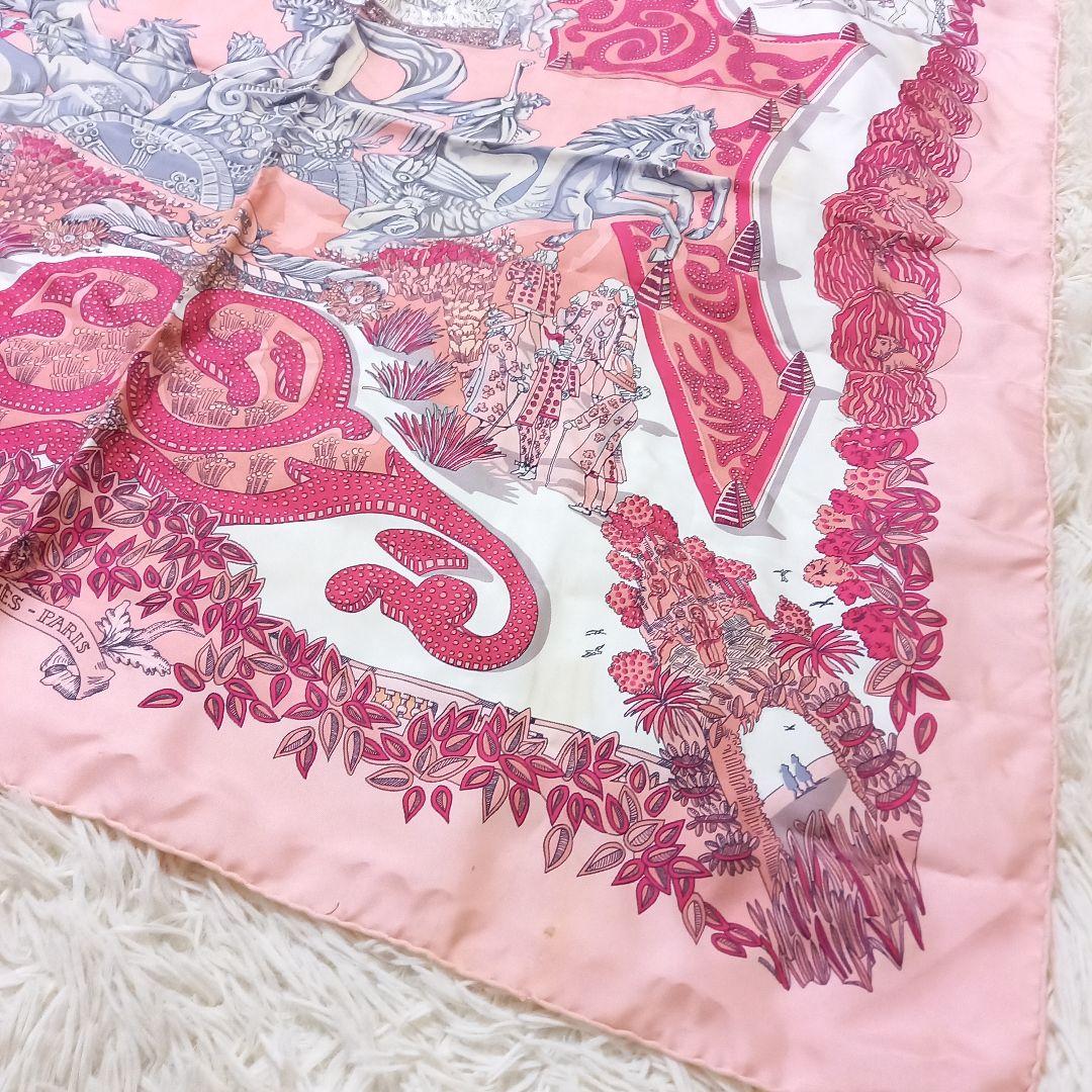 HERMES　LE PARADIS DU ROY　王の楽園　カレ90　スカーフ