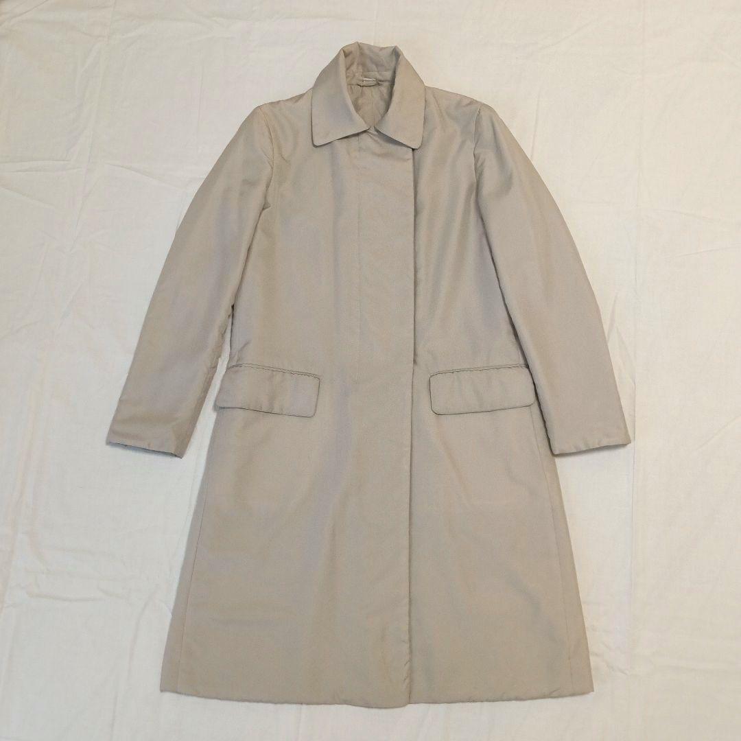 HELMUT LANG イタリア製 ベージュ ステンカラーコート レディース М