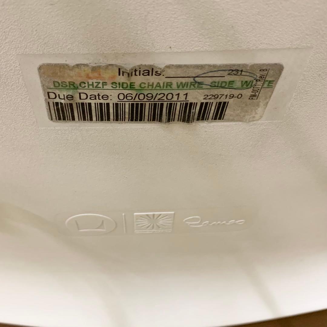 カ*ド様 ②ハーマンミラー イームズ サイドシェルチェア ワイヤーベース