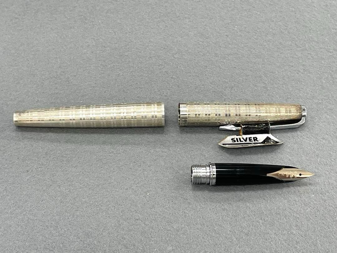 【未使用】セーラー万年筆　スターリングシルバー　18kWG 　＜２＞
